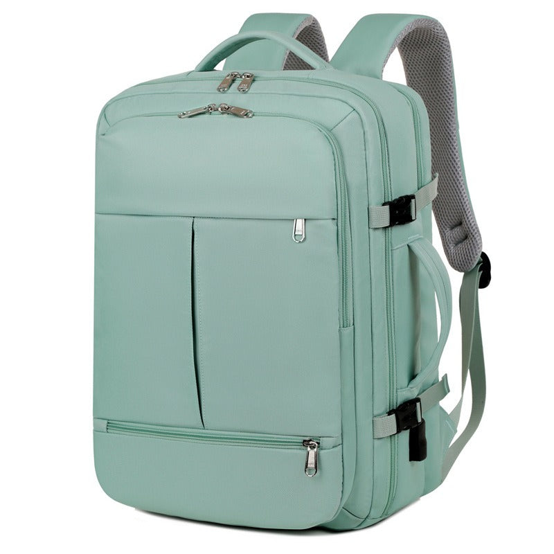 Large Capacity Business Travel Backpack Durable Multiple Pockets USB Interface