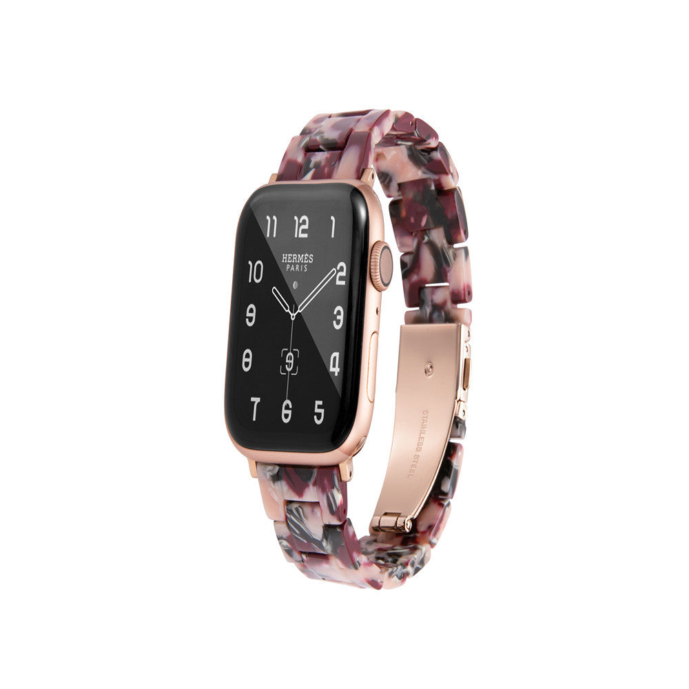 Resin Strap for Apple Watch Series 7 6 5 4 3 38/40mm 42/44mm 18 Colours Trend