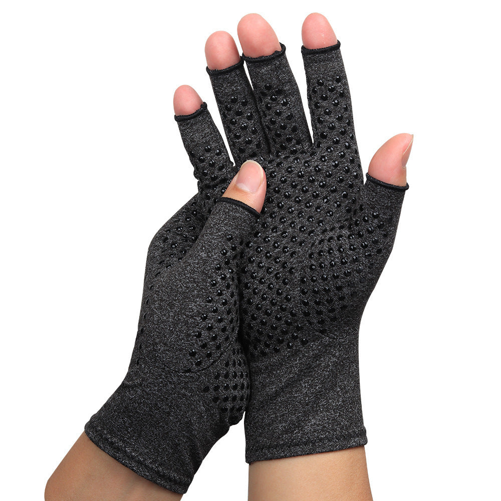 Half Finger Compression Gloves Postoperative Joint Rehabilitation Breathable