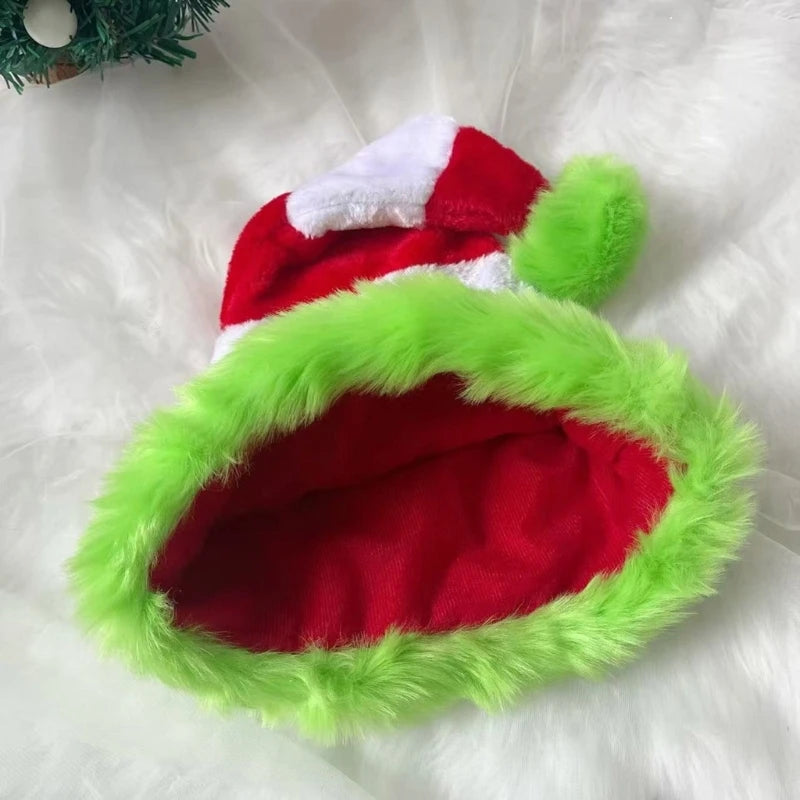 Striped Plush Santa Hats Hat Christmas and Winter Holiday Seasonal Celebrations