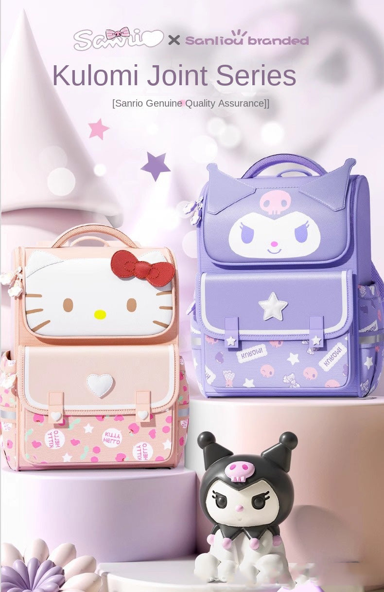 Girls School Backpack Lightweight Ergonomic Spine Support Cartoon Character Ages 6-12
