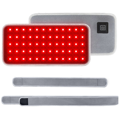 60 LED Infrared Therapy Pad Portable Adjustable Straps Built In Or External