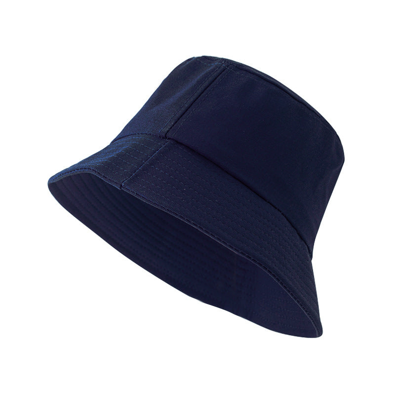 Unisex Cotton Blend Bucket Hat Foldable Sunshade Outdoor Sun Protection