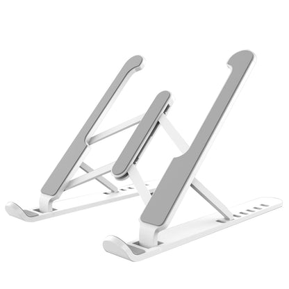 Portable Aluminium Laptop Stand Foldable Height Adjustable Silicone Pads Cooling
