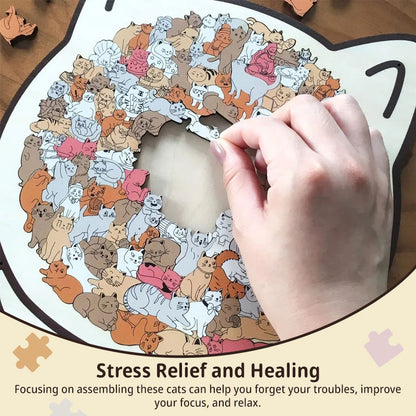 Morandi Cat 135 Piece Puzzle Brain Training Family Interaction Game Gift