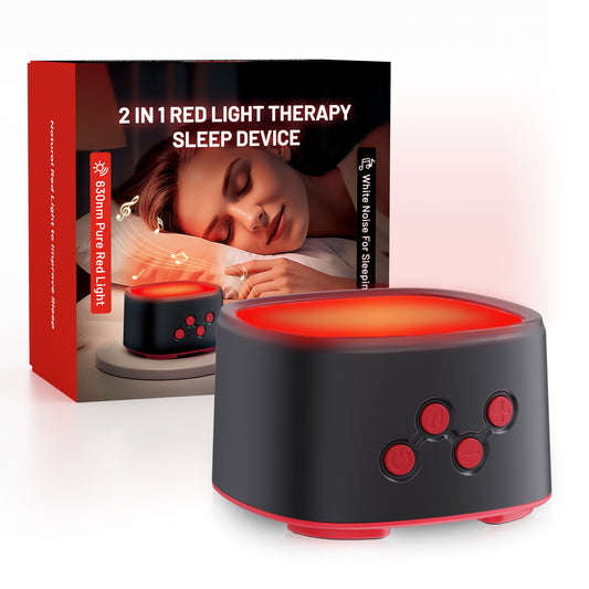 630nm Red Light Sleep Therapy Device Pure Red Light White Noise Sound System