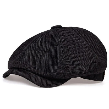 Men's Classic Newsboy Cap, Gatsby Style Baker Boy Hat, Vintage Beret Flat Cap