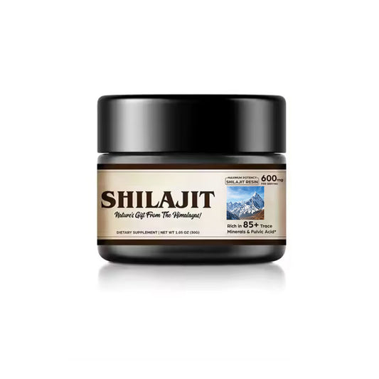 Shilajit Resin 30g – 600mg Potency, 85+ Trace Minerals, Rich in Fulvic Acid, Organic