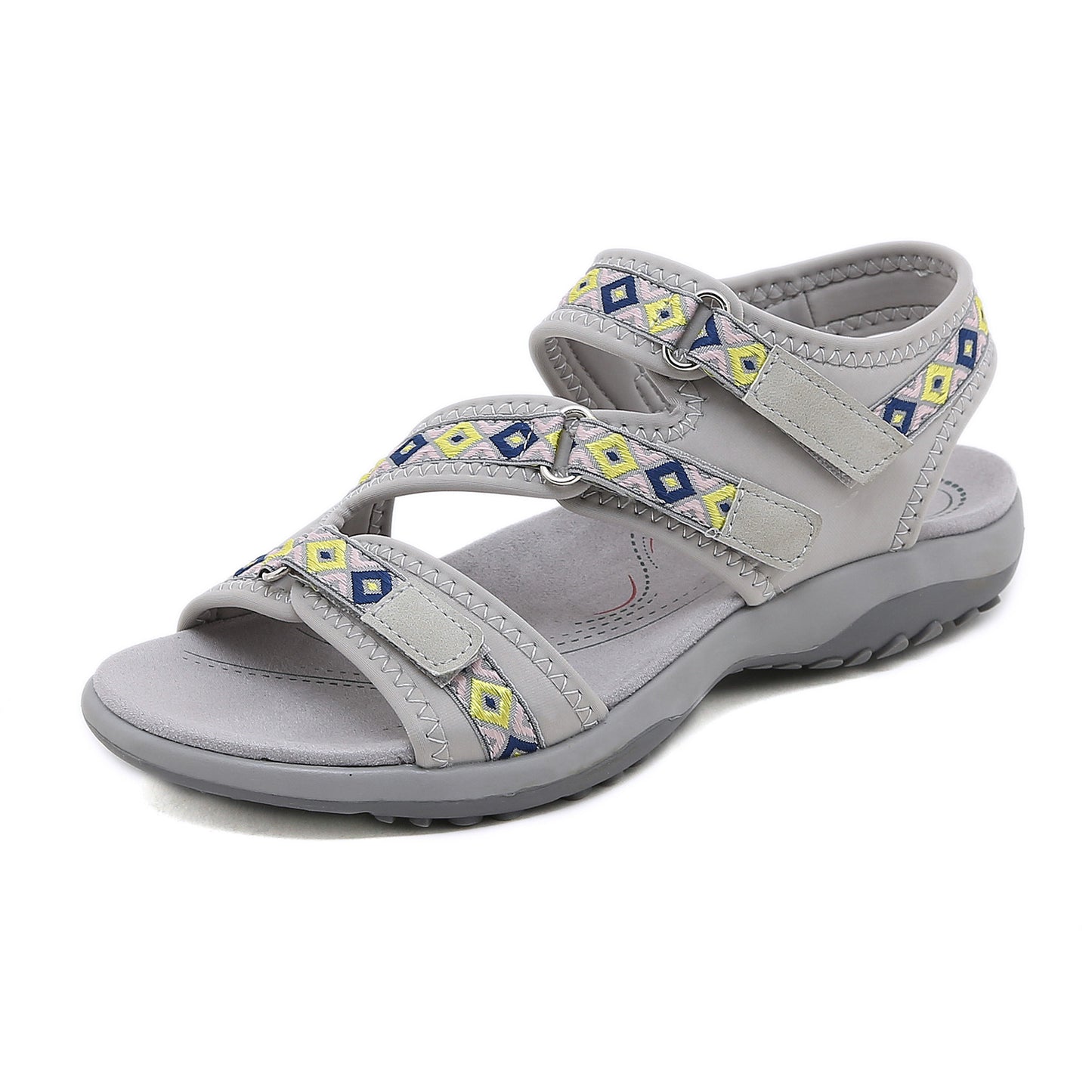 Womens Velcro Sports Sandals Summer Breathable TPR Sole Lightweight Size 35–42