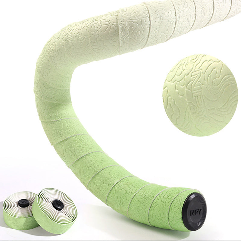 Gradient Double-Pinyin Road Bike Handlebar Tape for Shock Absorption, Breathable