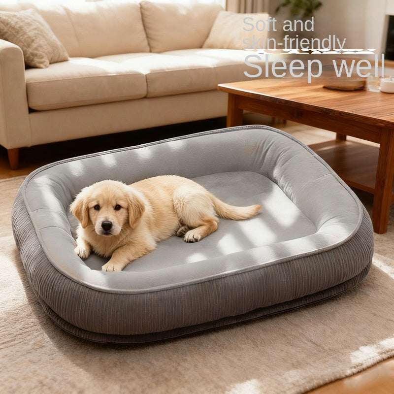 All-Season Removable Washable Pet Dog House Durable Semi-Enclosed Cat Shelter