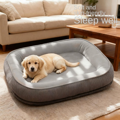 All-Season Removable Washable Pet Dog House Durable Semi-Enclosed Cat Shelter