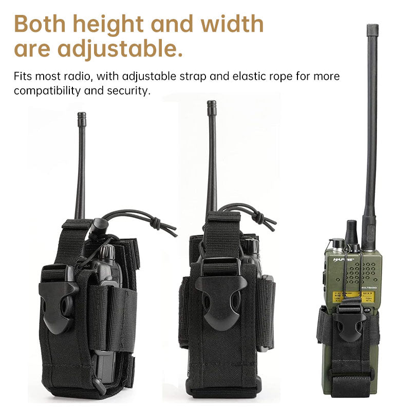 Heavy Duty MOLLE Radio Case Tactical Utility Waist Pack Walkie Talkie Holster