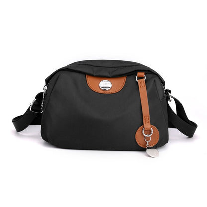 Nylon Crossbody Bag Medium Square Zip Security Durable Women’s Travel Accessory
