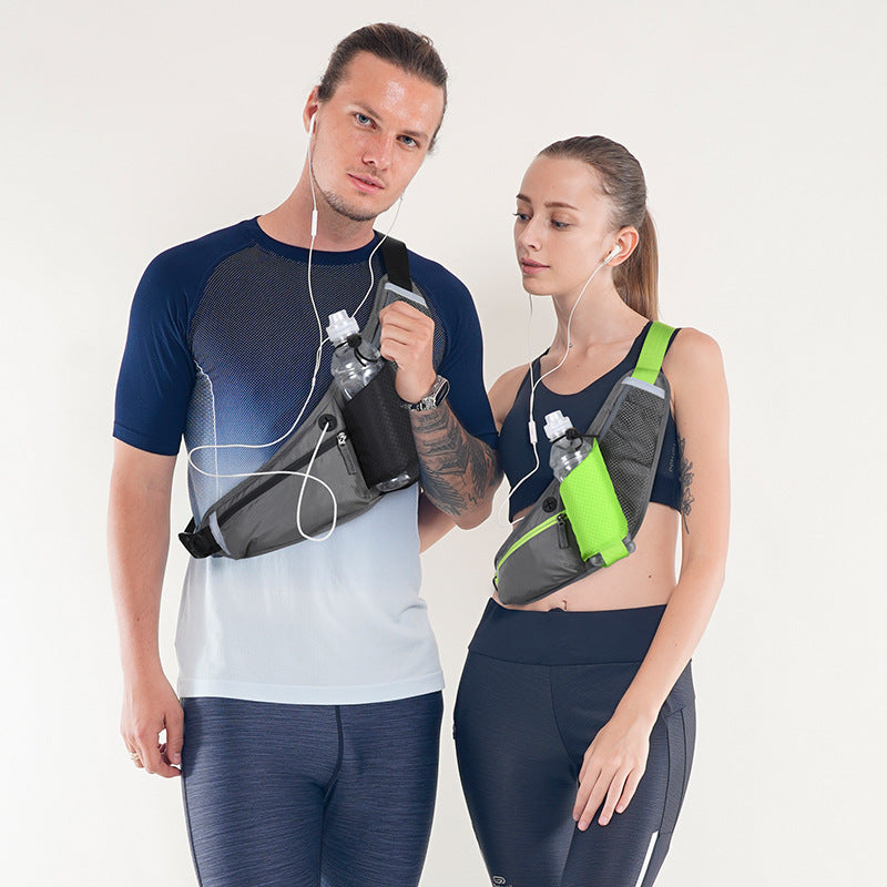 Adjustable Hydration Running Waist Pack Water Bottle Holder Storage Pockets Sport