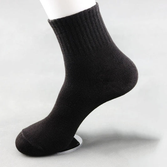 Basics 5 Pairs Men’s Socks, Breathable, Non-Slip, All-Season, Size 39-43 Casual Sock