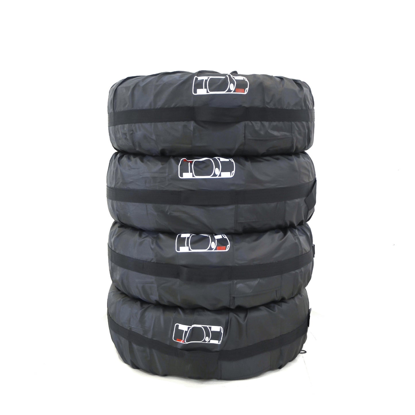 Oxford Fabric Weather Resistant Car Tyre Protection Covers Durable Set of Four