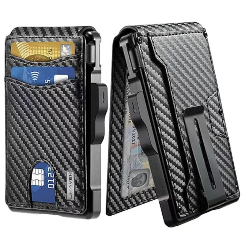 Aluminium Credit Card Holder RFID Blocking Slim Wallet Secure Travel Case Protector