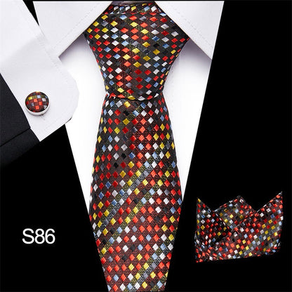 Men's 3pc Tie Set Suit Accessory 53 Options Elegant Designs Smart Business