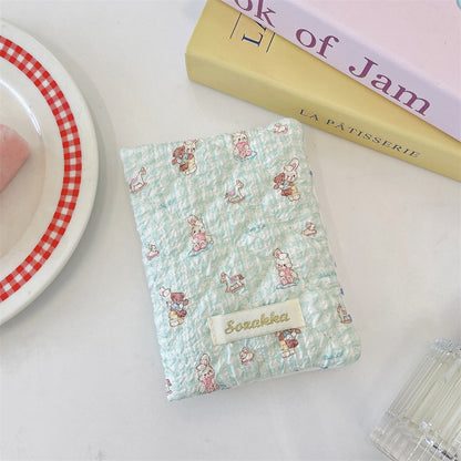 Cartoon Embossed Passport Holder with Secure Travel Card and Document Storage