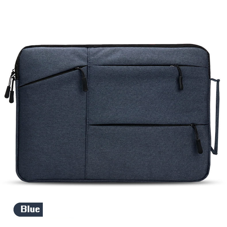 Laptop Bag 15.6 Inches Rectangular Oxford Cloth Dual Zip Three External Pockets