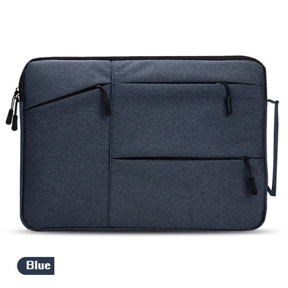 Laptop Bag 15.6 Inches Rectangular Oxford Cloth Dual Zip Three External Pockets