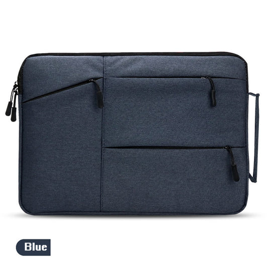 Laptop Bag 15.6 Inches Rectangular Oxford Cloth Dual Zip Three External Pockets