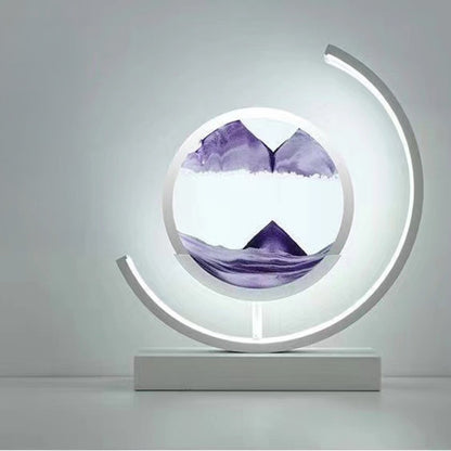 LED Flowing Sand Art Painting Lamp, Illuminated Night Light for Home Decoration