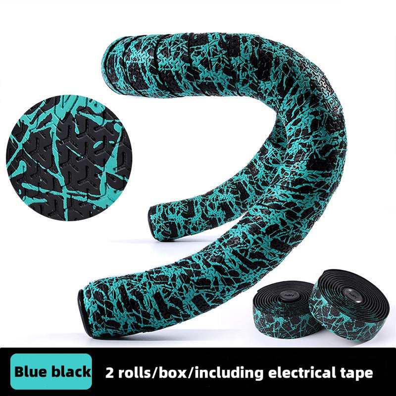 EVA PU Road Bike Handlebar Tape Anti-Slip Shock Absorbing Durable with End Plugs