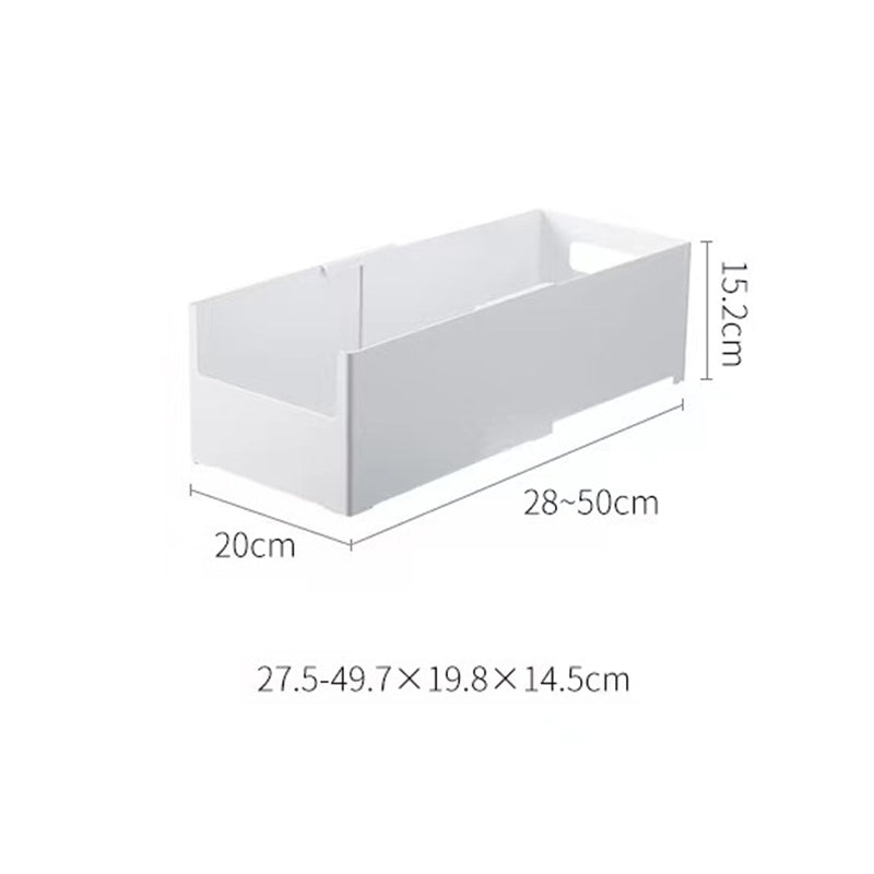 Telescopic Rectangular Storage Box Adjustable Kitchen Cabinet Drawer Organizer