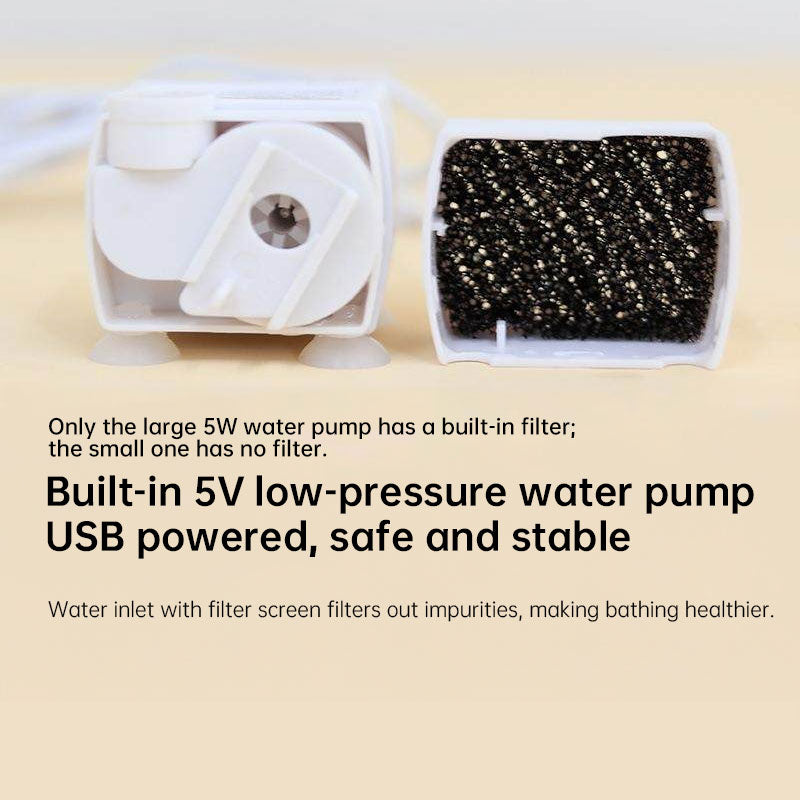 Automatic USB Electric Bird Bath Circulating Water Shower for Parrot Hygiene