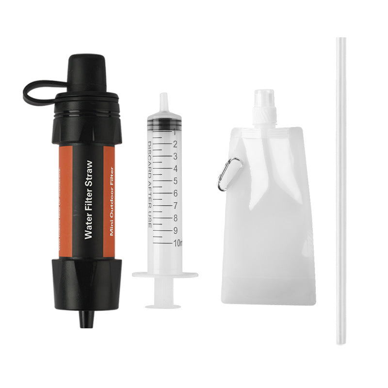 Portable Water Filter Straw Emergency Survival Gear Camping Hiking Essentials