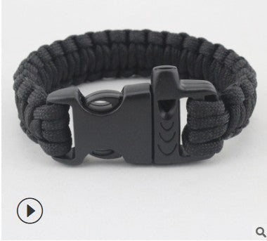 10ft Paracord Survival Bracelet Whistle Buckle Outdoor Emergency Gear Camping