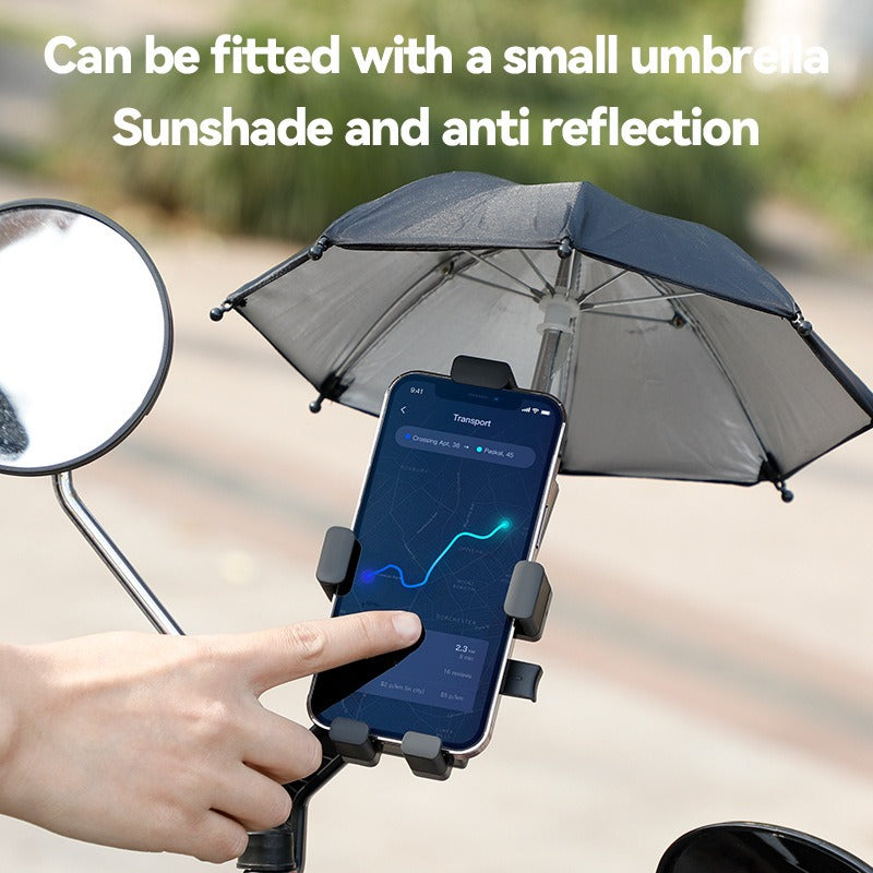 Motorcycle Scooter Bike Mobile Phone Holder Secure 360 Degree Rotatable Mount