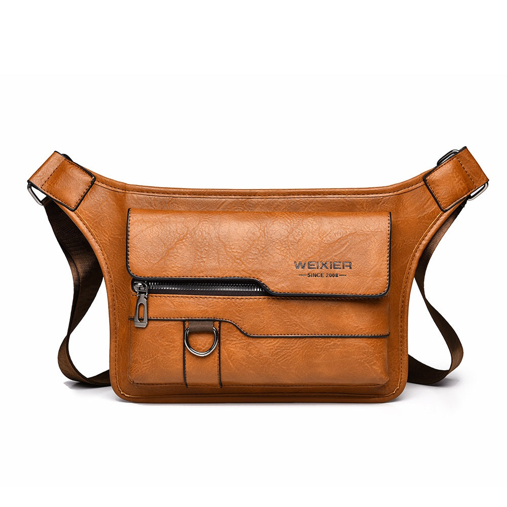 Men's Waterproof Chest Bag Crossbody Shoulder Sling Travel Storage Organizer Pouch