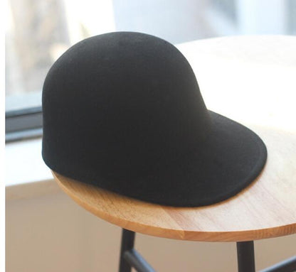 Unisex 100% Wool Baseball Cap with Adjustable Fit for Winter Warmth and Style