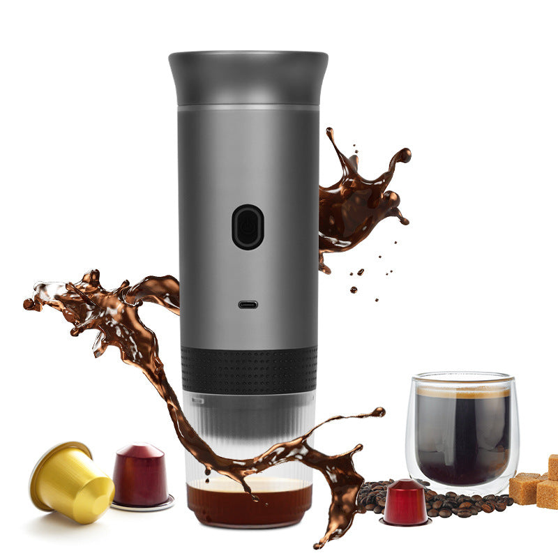 2025 Smart Portable Coffee Maker 3-in-1 Quick Heat Ground Capsule Compatibility