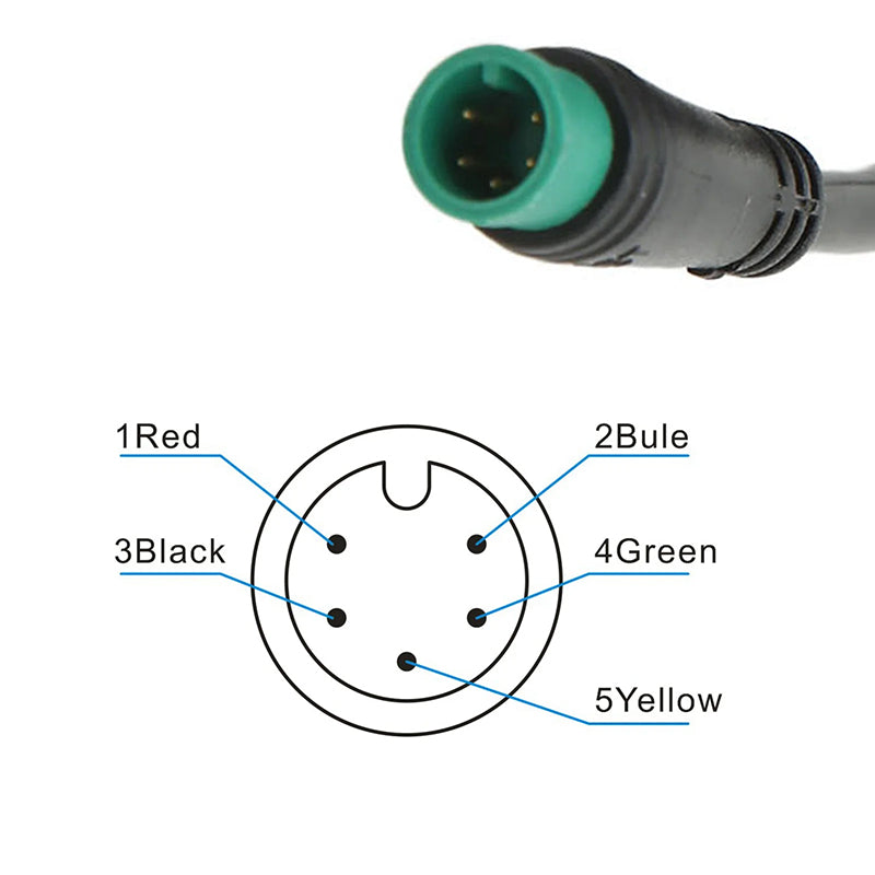 M5 LCD Display Screen for E-Bikes, 5-Pin Speedometer & Control Panel