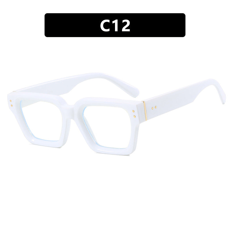 Retro Square Sunglasses UV400 Protection Lightweight Durable Polycarbonate Lens