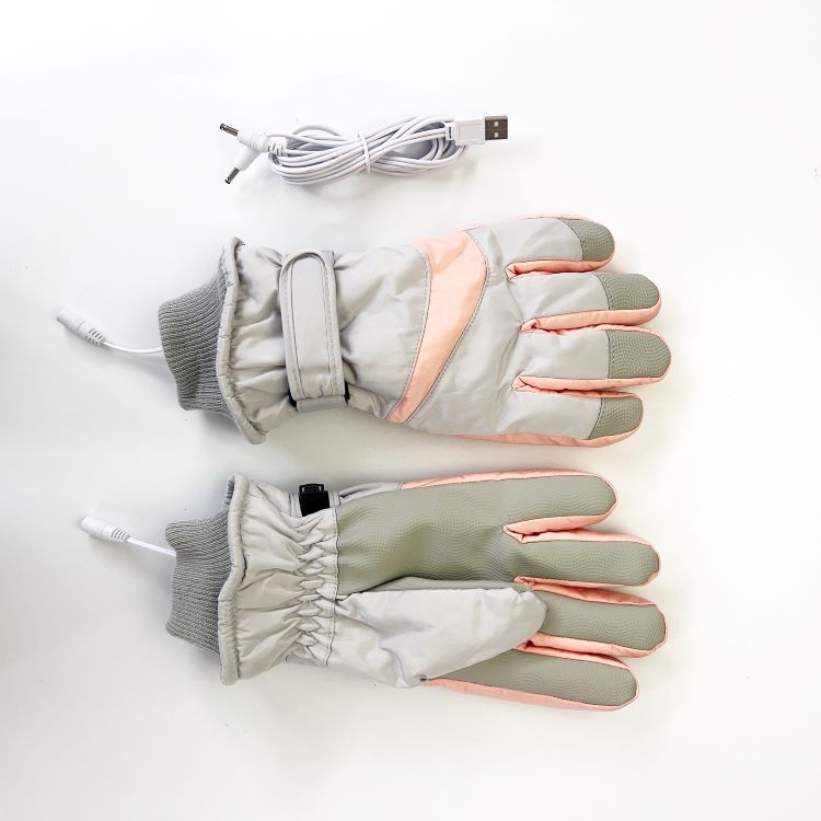 Heated Ski Gloves USB Electric Winter Waterproof Touchscreen Anti-Slip