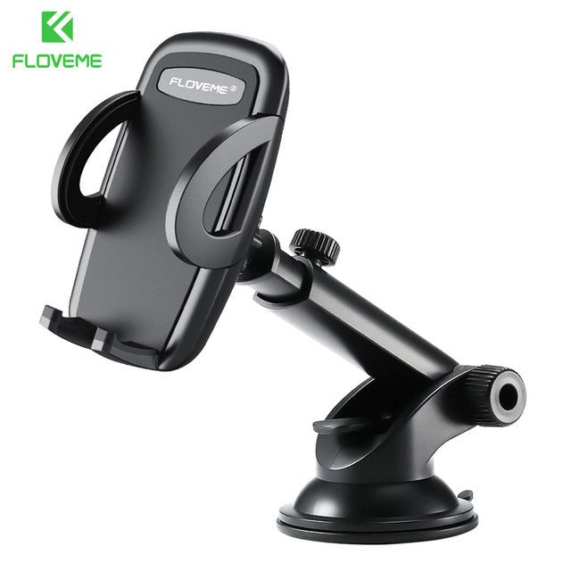 360-Degree Rotatable Car Phone Holder Extendable Arm Dashboard Windshield Mount