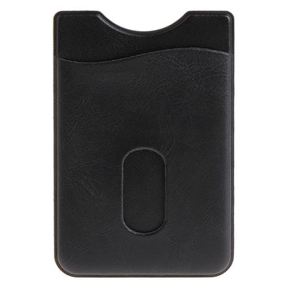 Leather Card Holder Sticker For Mobile Phone Back Pocket Wallet Case Black Brown