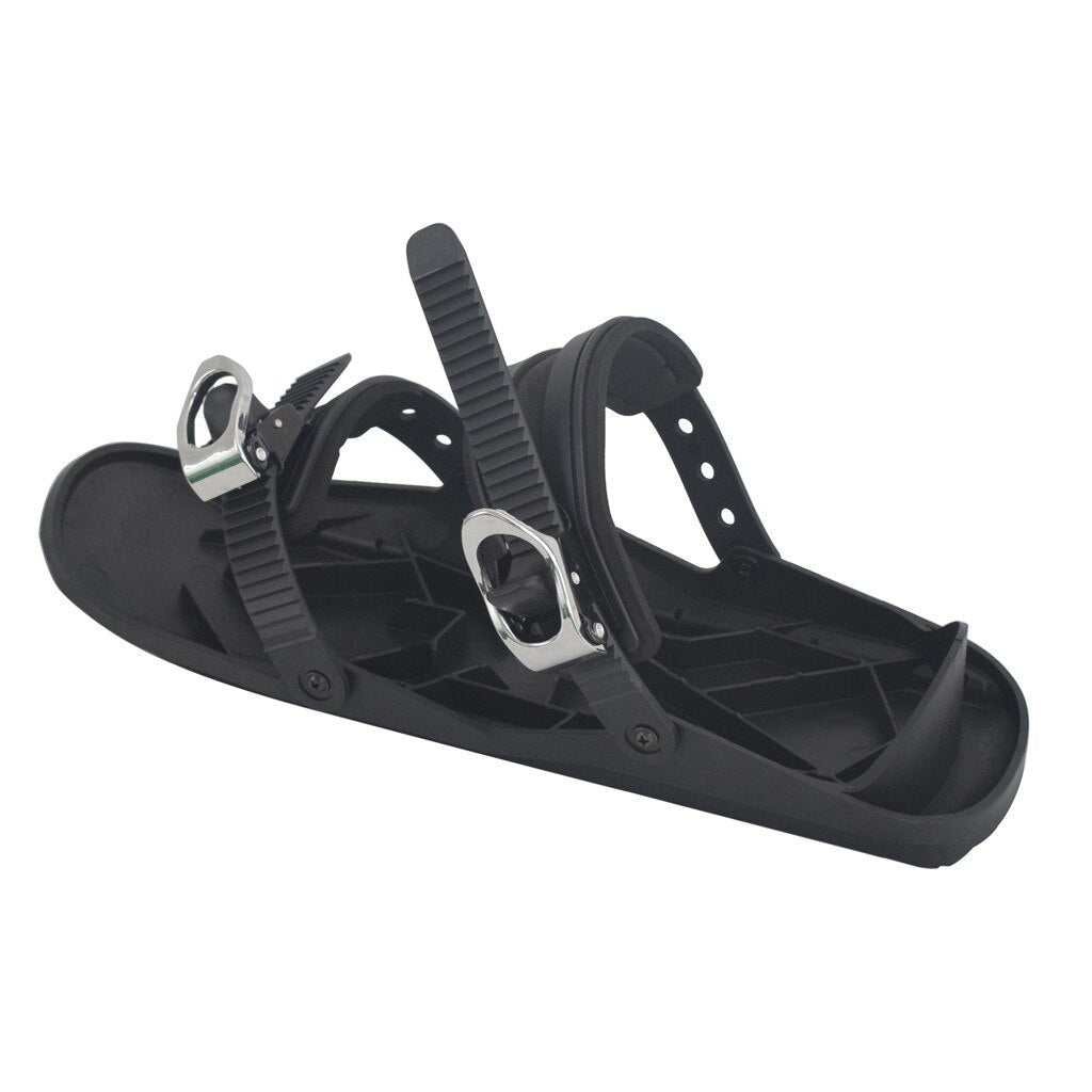 Adjustable Mini Ski Skates Portable Lightweight Snow Gear Ski Travel Essential