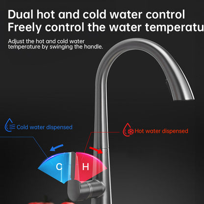 Dual Function 360° Swivel Stainless Steel Kitchen Sink Faucet High Durability