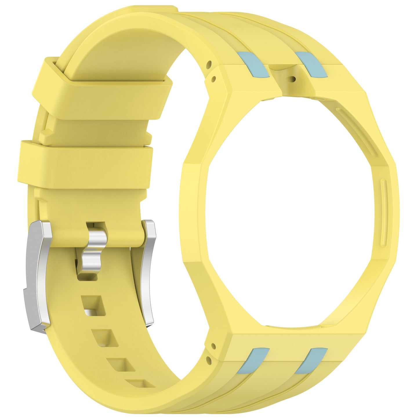 Fits AP X Swatch Royal Pop 20mm Silicone Strap Pin Buckle Octagonal Multi Holes