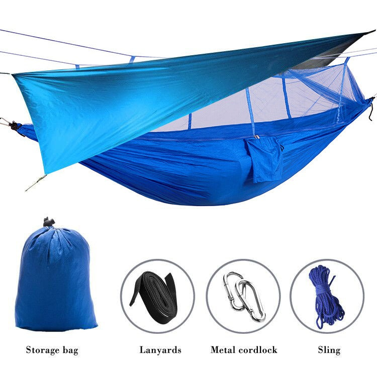 Waterproof Triangular Canopy Tent UV Protection Outdoor Beach Camping Shelter