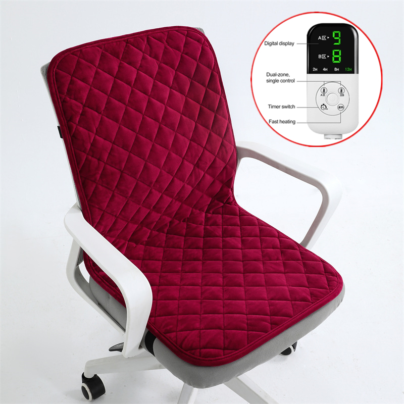 Heated Seat Cushion 220V Electric Pad Office Chair Heating Element Smart Timer