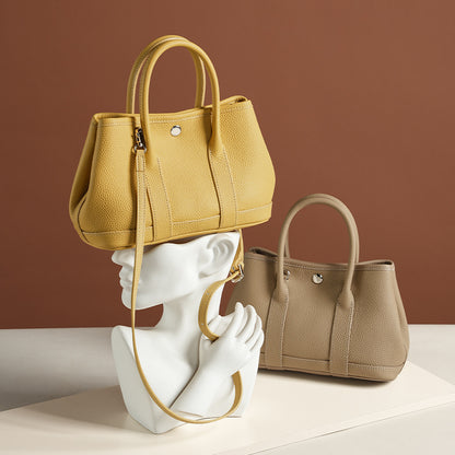 Women's Premium Top Grain Leather Crossbody Bag Horizontal Refined Silhouette