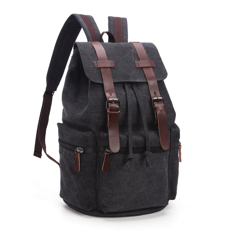 Heavy Duty Canvas Backpack Travel School Large Laptop Slot Waterproof Durable