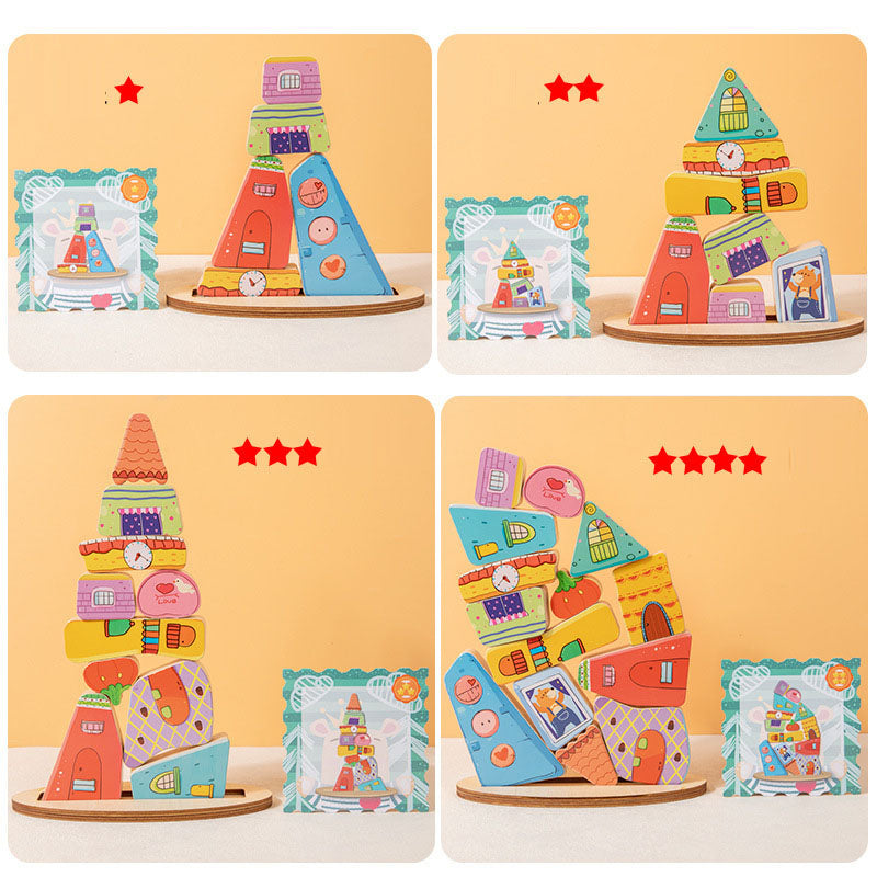 Children's Cognitive Growth Stack Balance Building Blocks Motor Skills Enhance